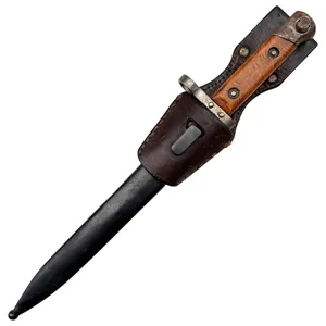 Original WW1 Austrian M1895 bayonet with leather frog