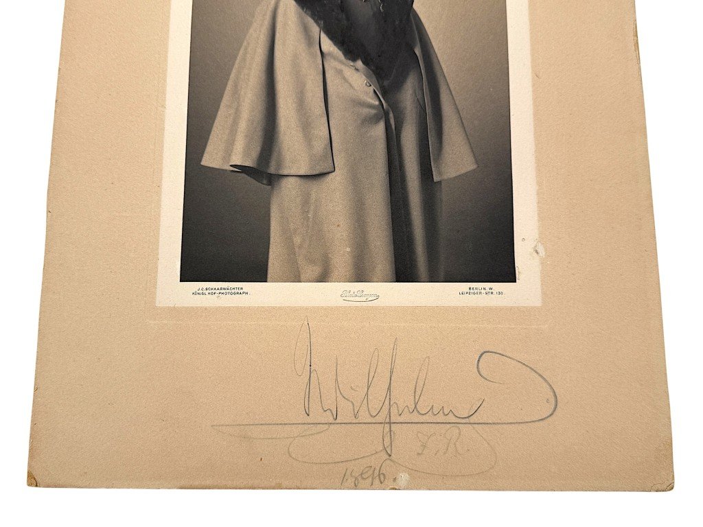 Original 1896 German hand signed portrait of Kaiser Wilhelm II — image 3