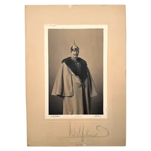 Original 1896 German hand signed portrait of Kaiser Wilhelm II