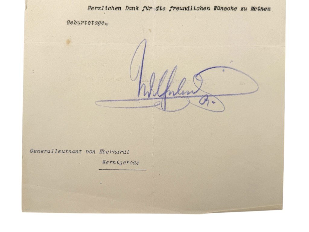 Original 1928 Kaiser Wilhelm II hand signed letter – Huis Doorn — image 3