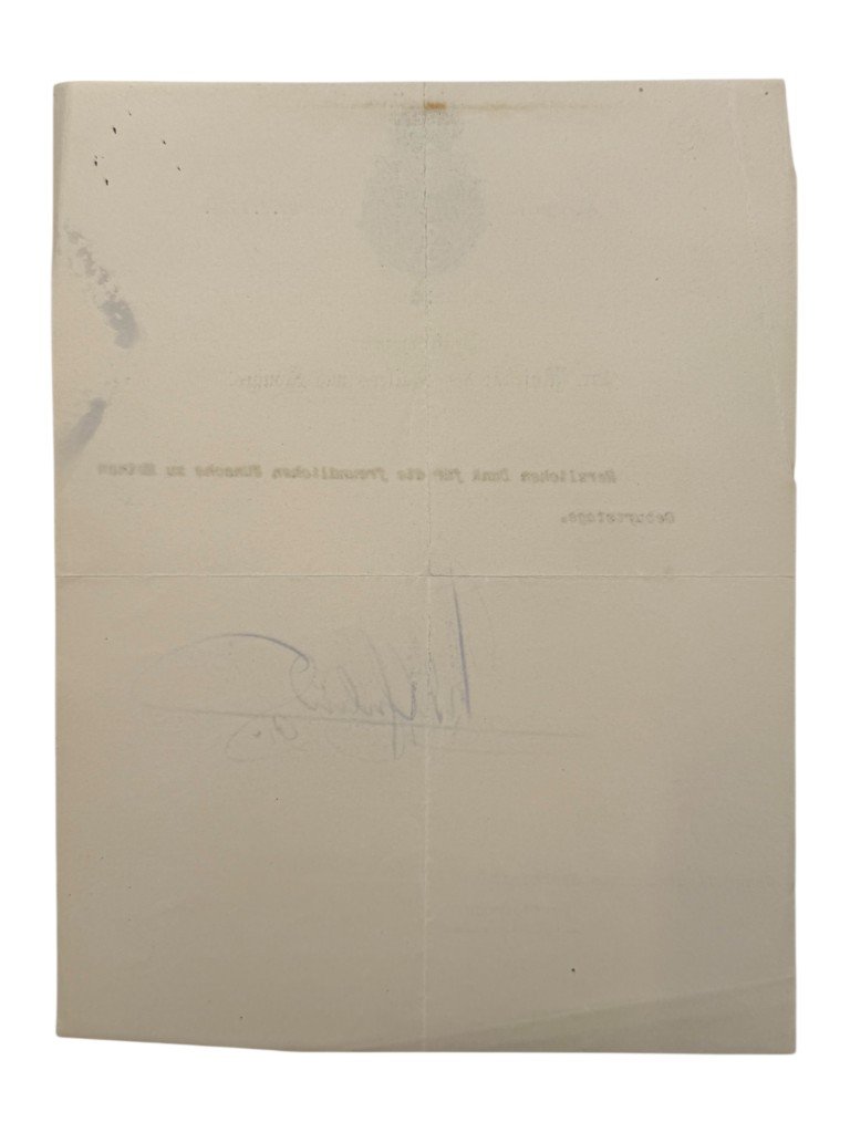 Original 1928 Kaiser Wilhelm II hand signed letter – Huis Doorn — image 6