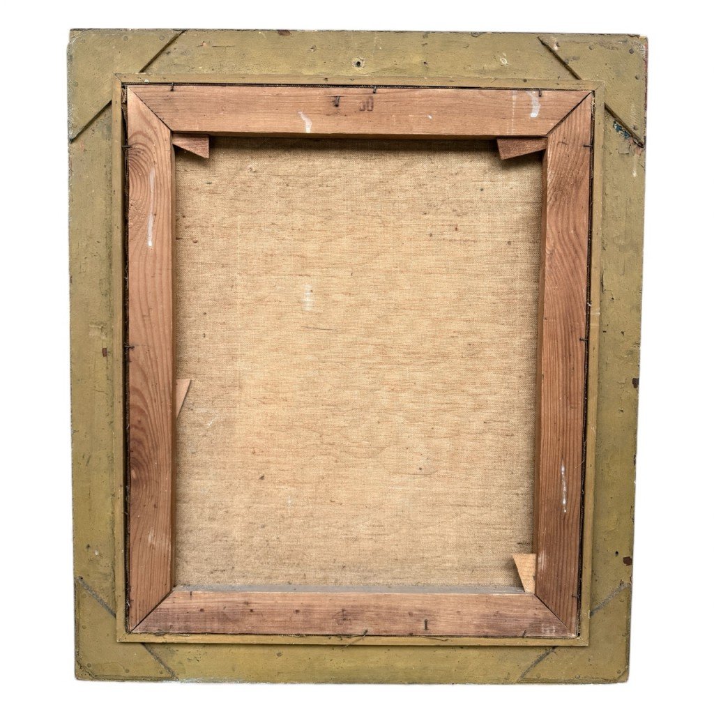 Original WWII German Ordnungspolizei 'Obermeister' painting — image 5