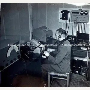 Original WWII German unpublished photographic positive 'Funkstation of the Wolfsschanze'