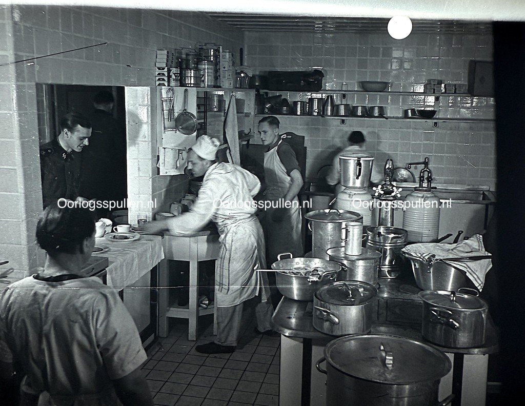 Original WWII German unpublished photographic positive 'Kitchen in the Wolfsschanze'