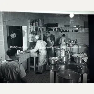 Original WWII German unpublished photographic positive 'Kitchen in the Wolfsschanze'