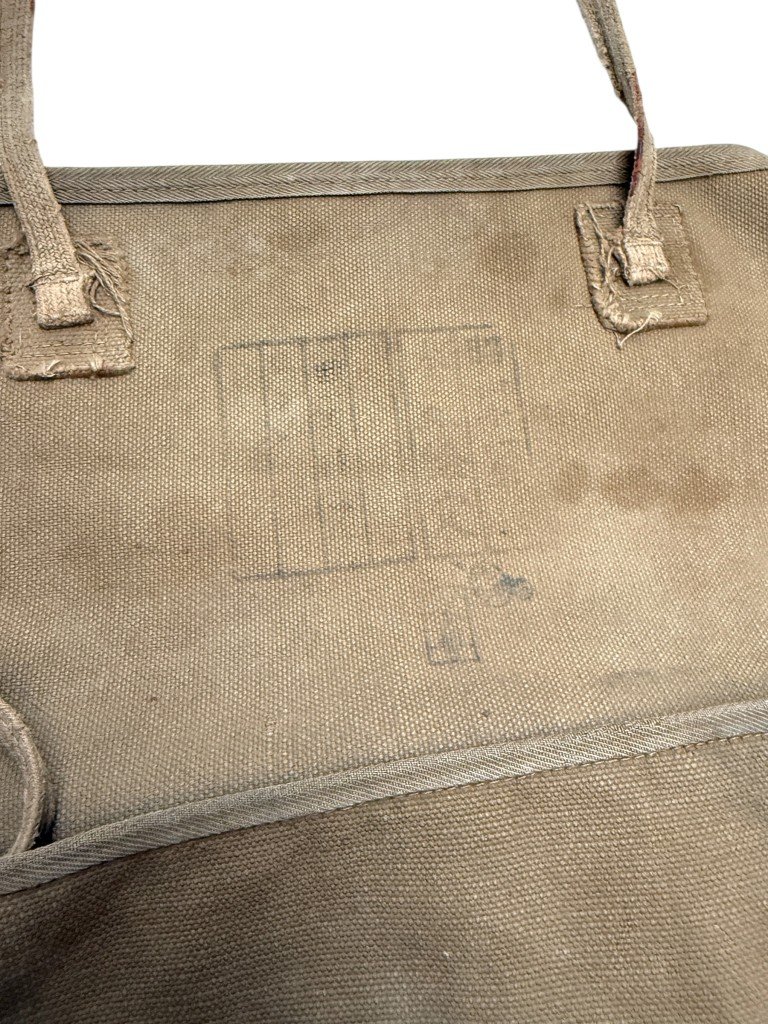 Original WWII Japanese army rare canvas backpack — image 4