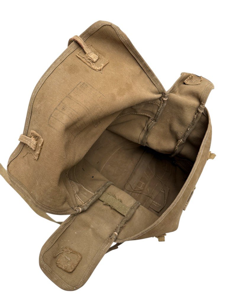 Original WWII Japanese army rare canvas backpack — image 5