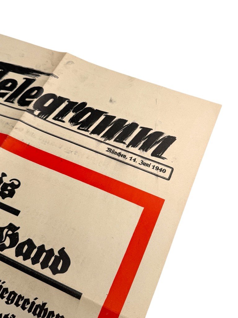 Original WWII German poster 'Capture of Paris' — image 4