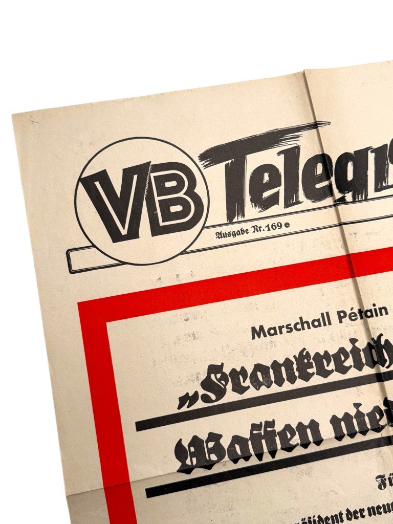 Original WWII German poster 'France must lay down its arms' — image 4