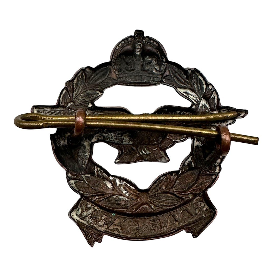 Original WWII South African Air Force (SAAF) metal cap insignia — image 2