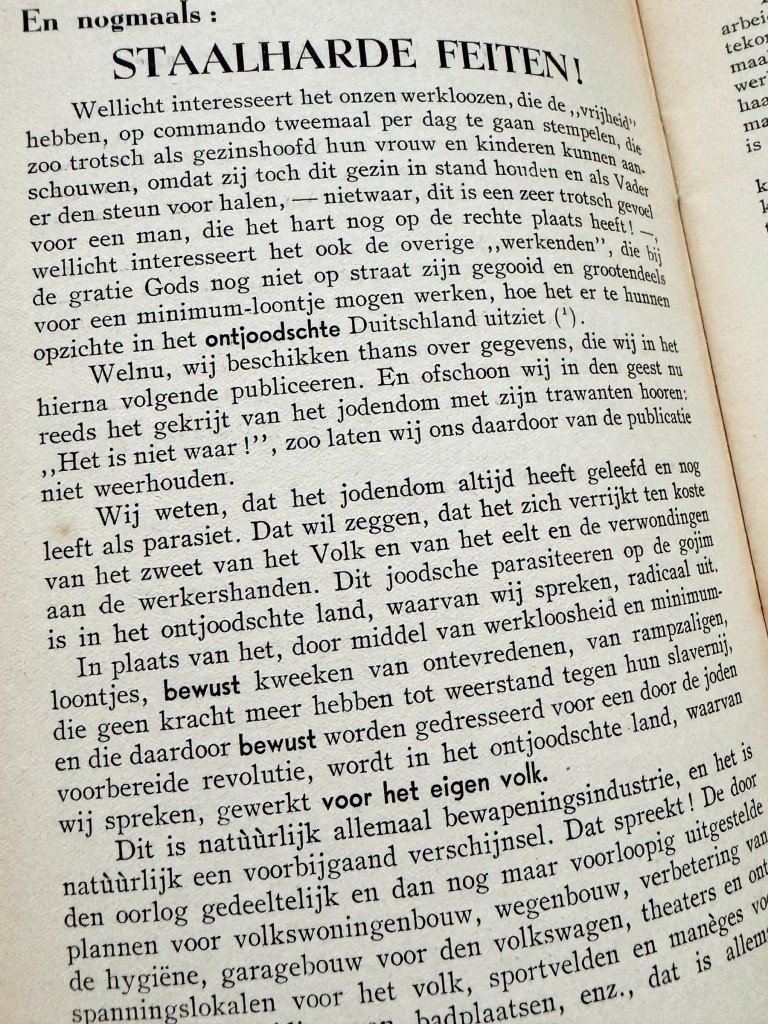 Original WWII Flemish Volksverwering brochure 'Staalharde Feiten voor het Nationaalsocialisme tegen het Bolsjewisme' — image 8