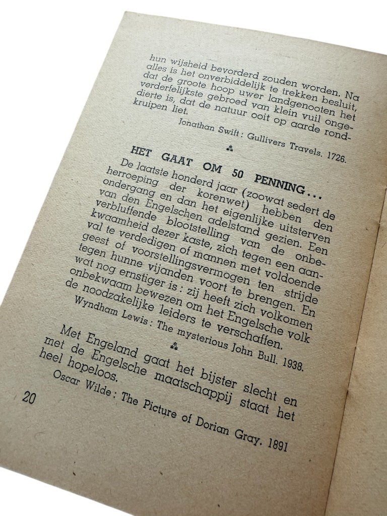 Original WWII Flemish collaboration brochure 'Engeland ontmaskert zich zelf!' — image 5