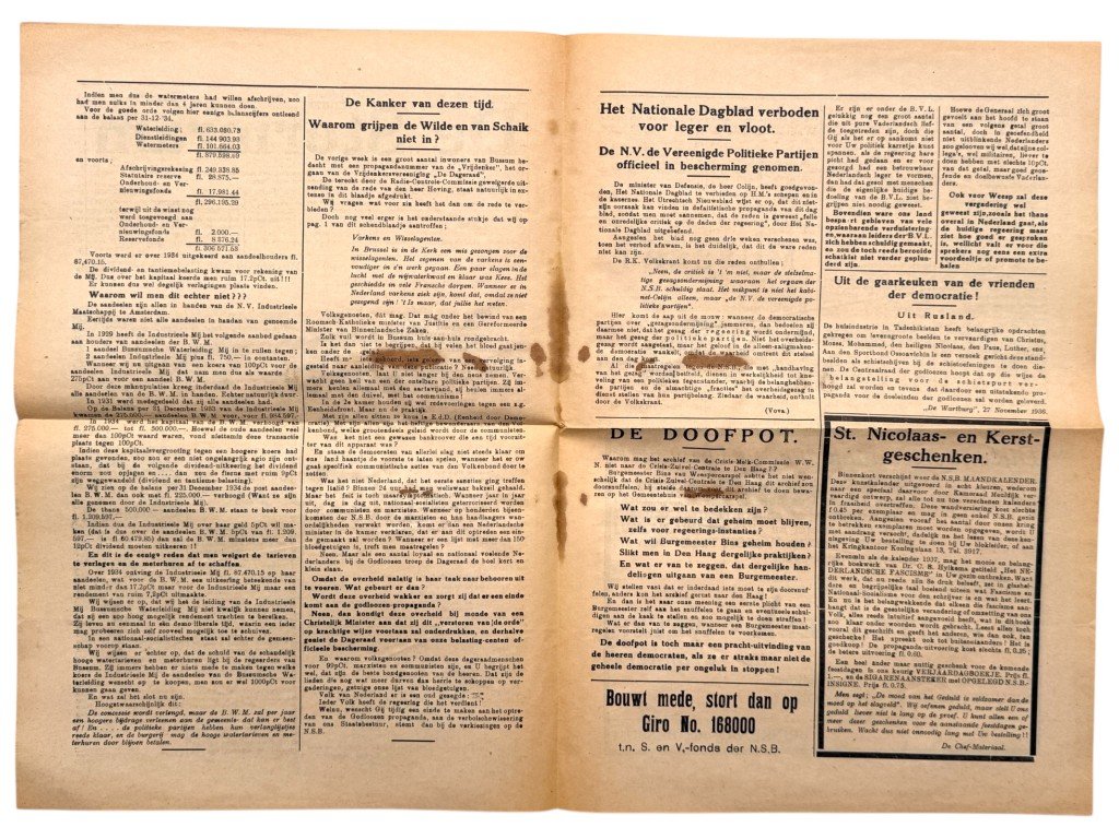 Original 1936 Dutch NSB local newspaper 'De Stormram' Kring Gooi Noord — image 3