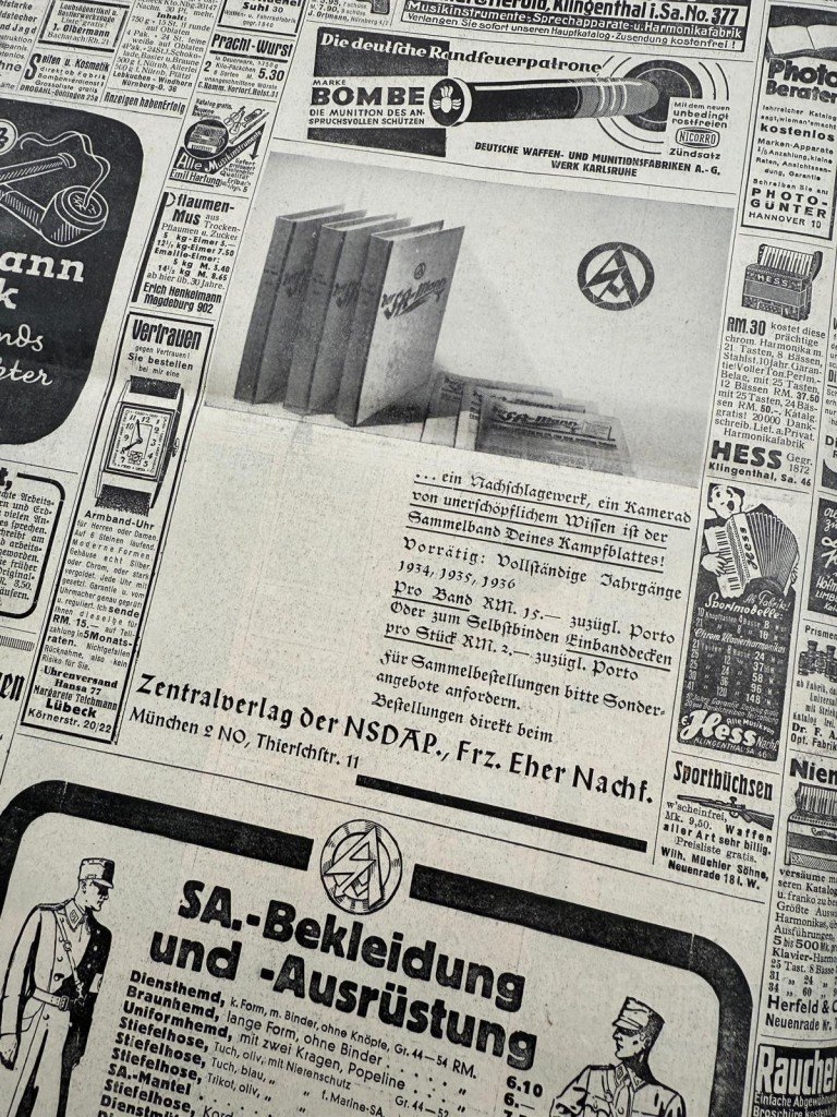 Original 1936 German SA complete bound annual volume of the newspaper Der SA-Mann from the year 1936 — image 10