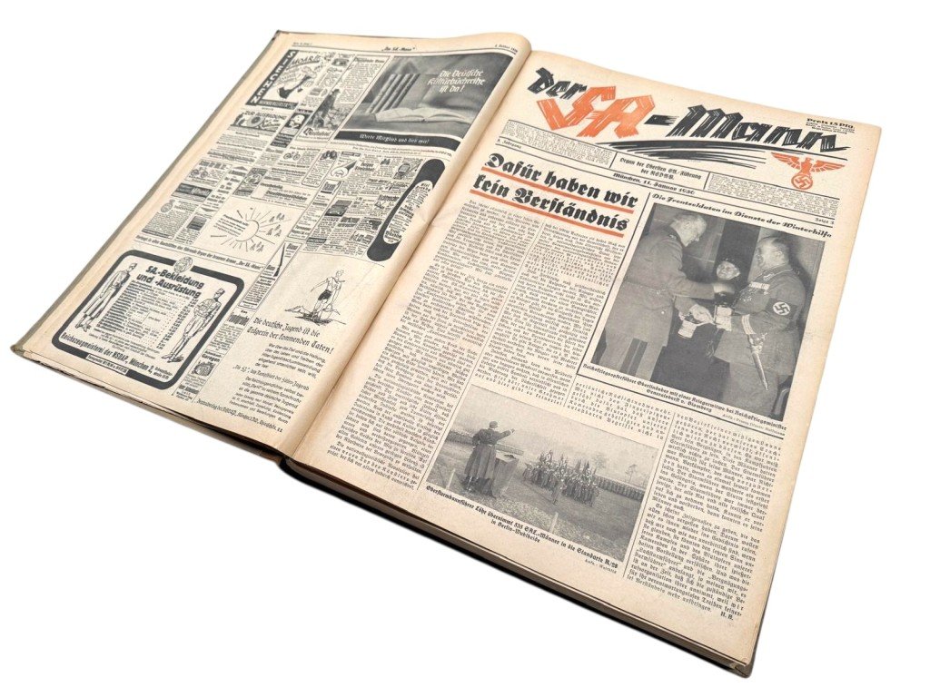 Original 1936 German SA complete bound annual volume of the newspaper Der SA-Mann from the year 1936 — image 2