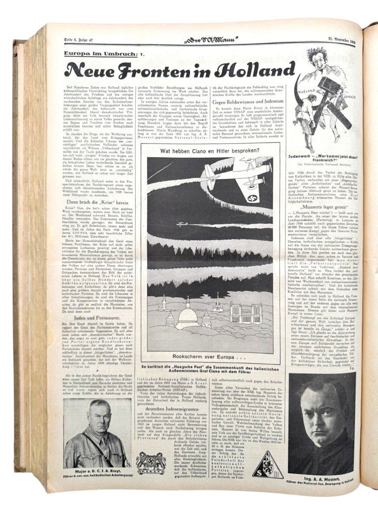 Original 1936 German SA complete bound annual volume of the newspaper Der SA-Mann from the year 1936 — image 5