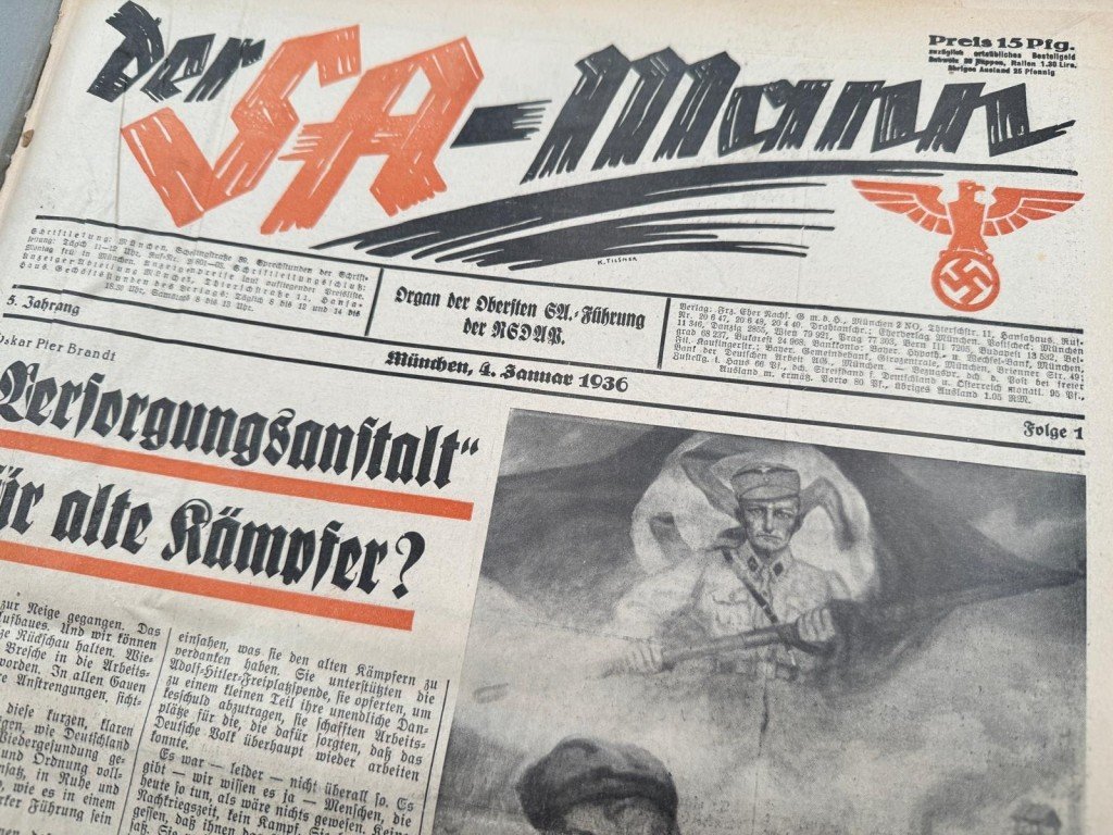 Original 1936 German SA complete bound annual volume of the newspaper Der SA-Mann from the year 1936 — image 9