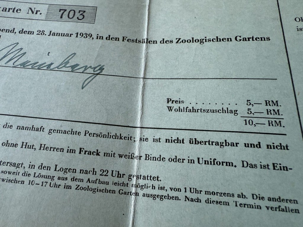 Original WWII German admission and membership cards Reichsverband der Deutschen Presse 1939 in Berlin — image 2