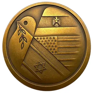 Original Israeli commemorative medal for the Israel–Egypt Peace from 1979