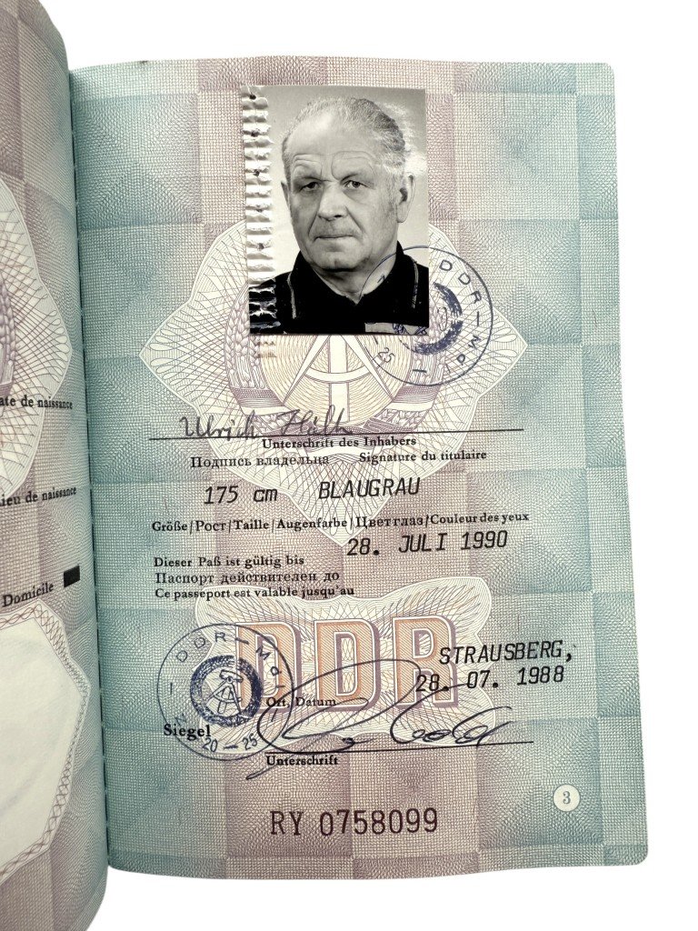 Original Cold War era DDR Reisepass from Strausberg — image 3