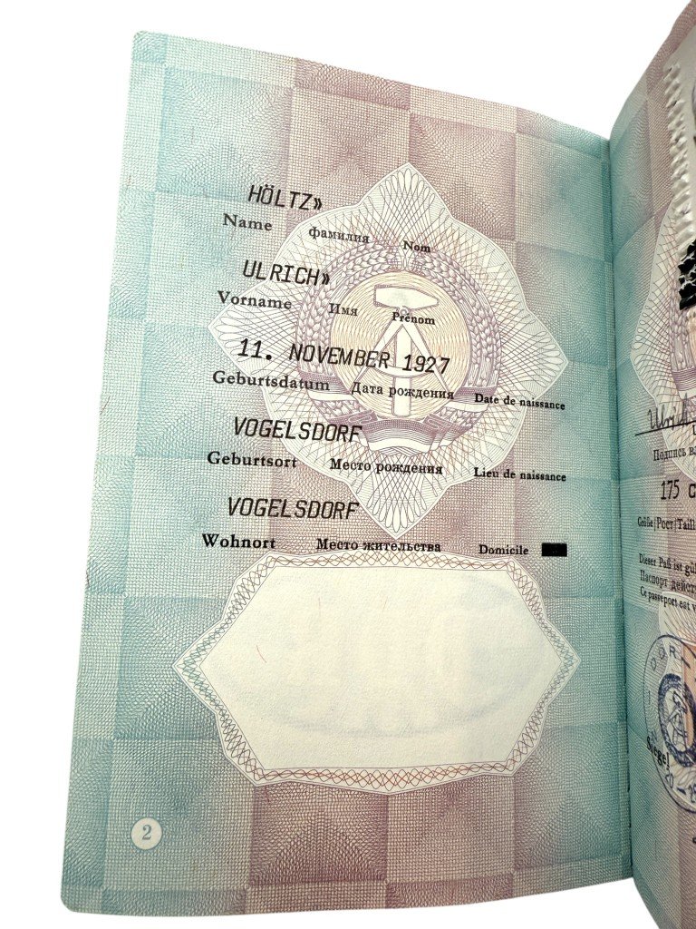Original Cold War era DDR Reisepass from Strausberg — image 5