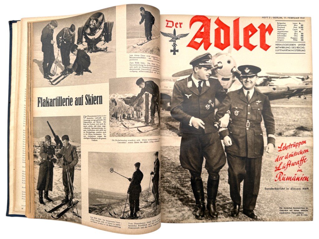 Original WWII German 'Der Adler' 1941 year bound volume — image 19