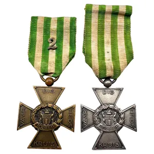 Original Pre 1940 Dutch Police medal set 'Politie Vaardigheidskruis'