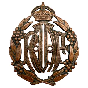 Original WWII RAAF metal cap insignia