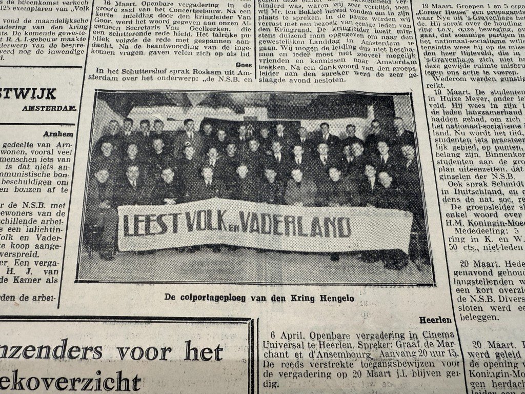 Original 1934 Dutch NSB bound volume of Volk en Vaderland newspaper — image 13