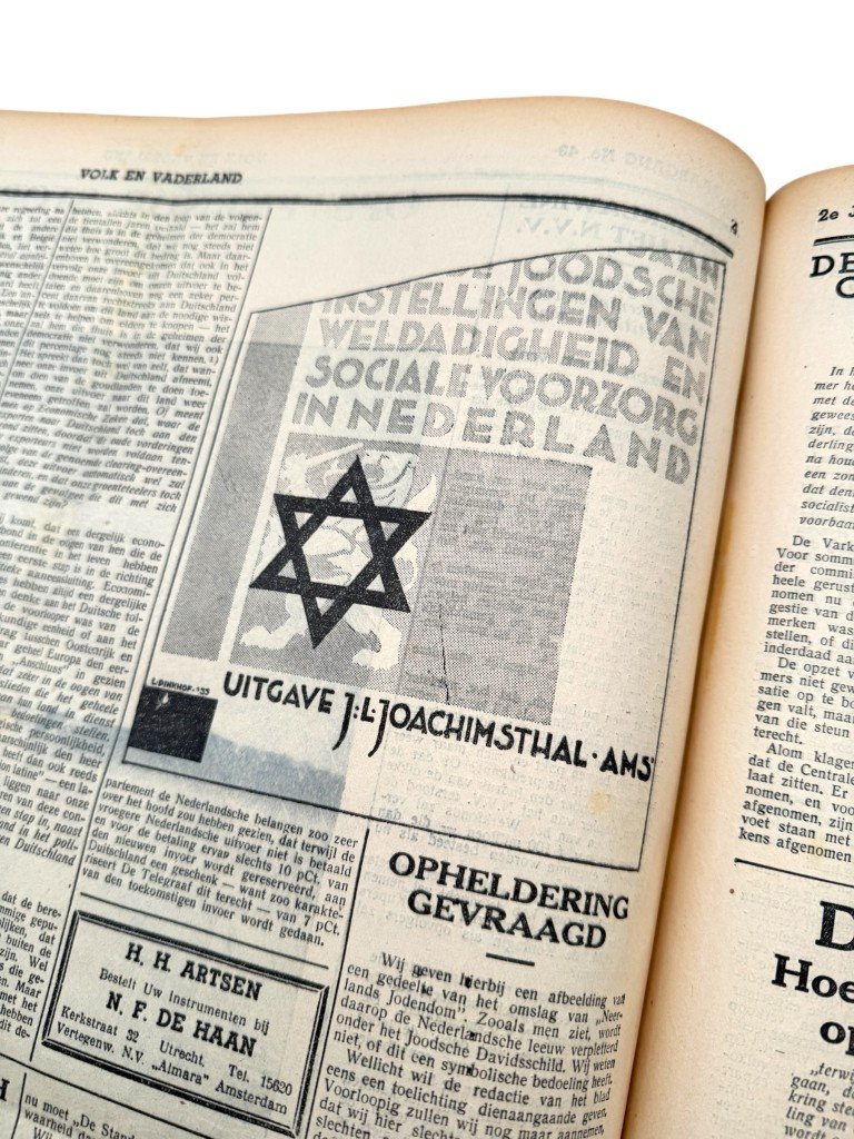 Original 1934 Dutch NSB bound volume of Volk en Vaderland newspaper — image 18