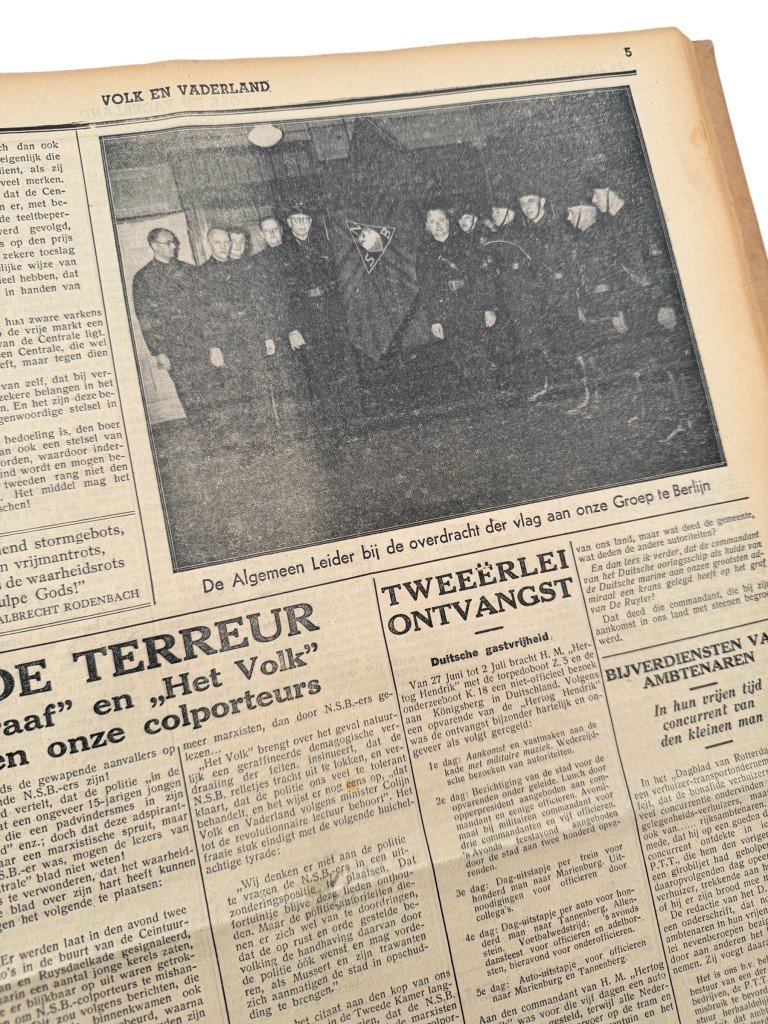 Original 1934 Dutch NSB bound volume of Volk en Vaderland newspaper — image 19