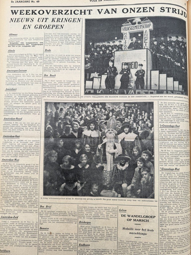 Original 1934 Dutch NSB bound volume of Volk en Vaderland newspaper — image 5