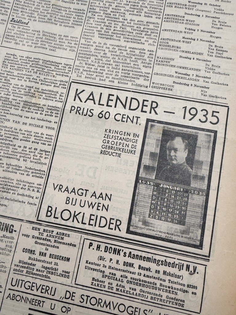 Original 1934 Dutch NSB bound volume of Volk en Vaderland newspaper — image 8