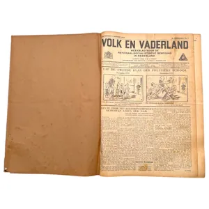 Original 1934 Dutch NSB bound volume of Volk en Vaderland …