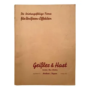 Original WWII German price list / catalog from the firm …