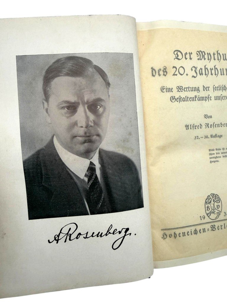 Original 1934 German book 'Der Mythus des 20. Jahrhunderts by Alfred Rosenberg' — image 3