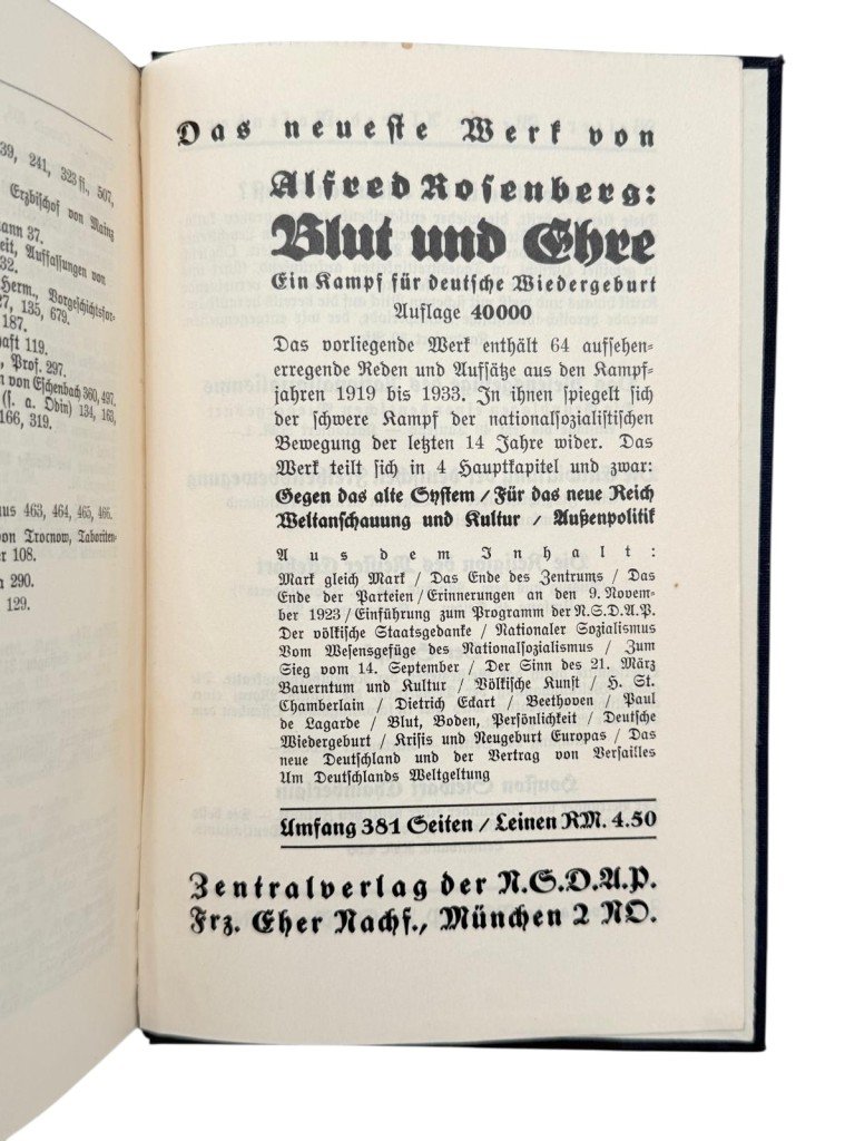 Original 1934 German book 'Der Mythus des 20. Jahrhunderts by Alfred Rosenberg' — image 8
