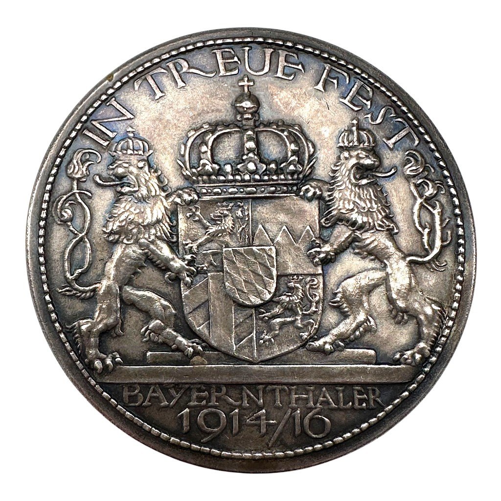 Original WW1 Bavarian commemorative medal 'Bayern 1914/16' with integrated fold-out remembrance album dedicated to the First World War — image 2