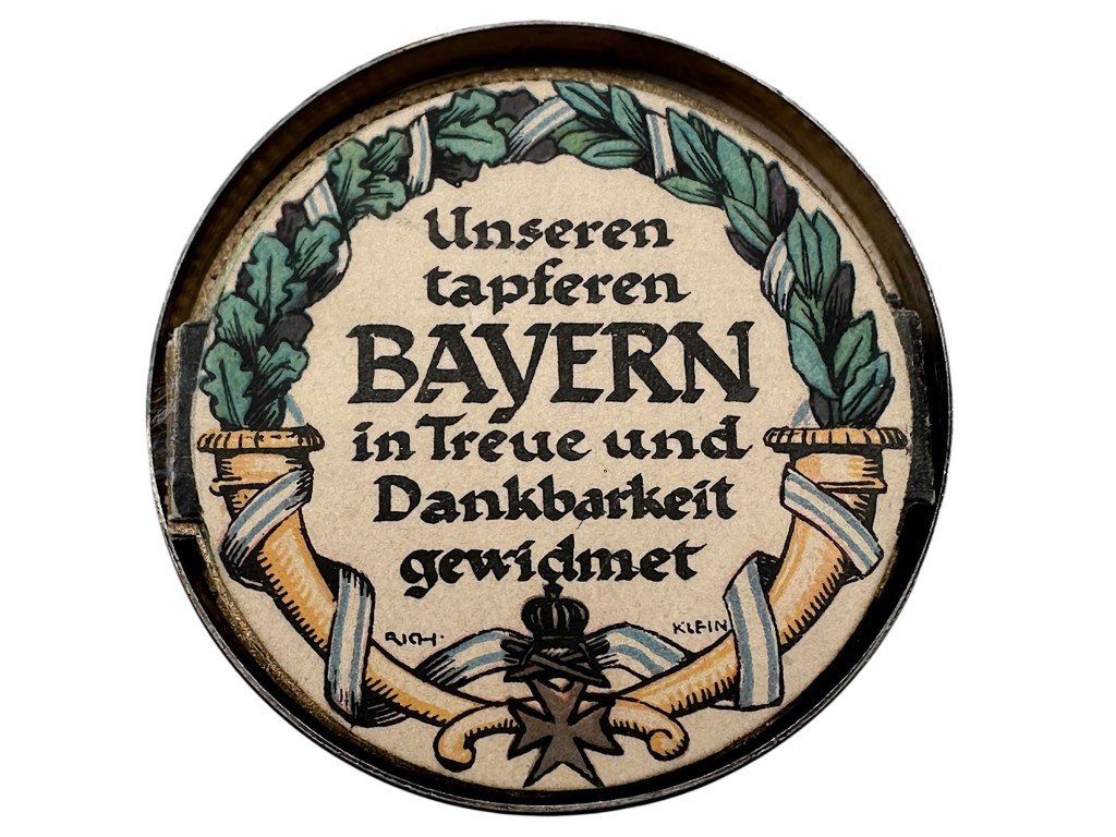 Original WW1 Bavarian commemorative medal 'Bayern 1914/16' with integrated fold-out remembrance album dedicated to the First World War — image 5