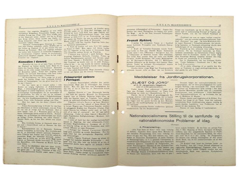 Original 1935 DNSAP magazine 'D.N.S.A.P.s Maaneds-Breve' — image 4