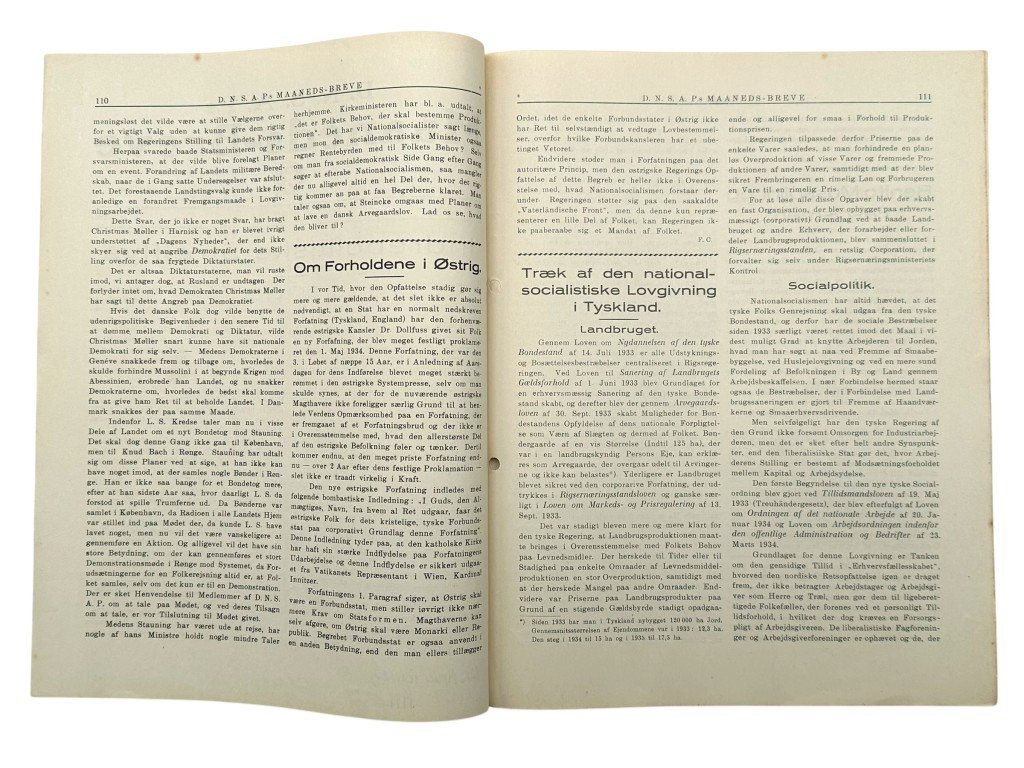 Original 1936 DNSAP magazine 'D.N.S.A.P.s Maaneds-Breve' — image 3