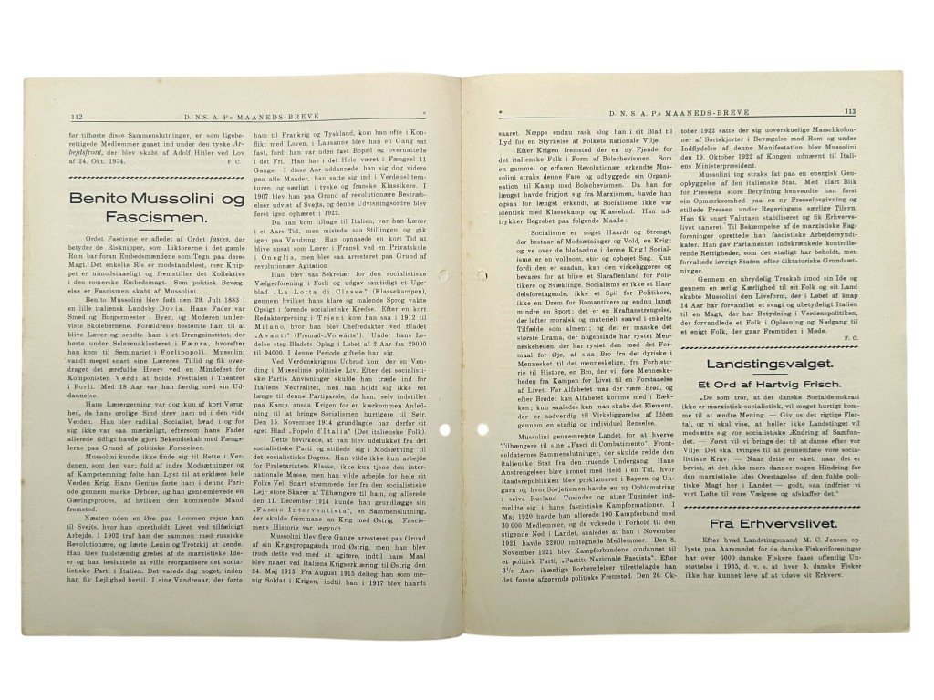Original 1936 DNSAP magazine 'D.N.S.A.P.s Maaneds-Breve' — image 4
