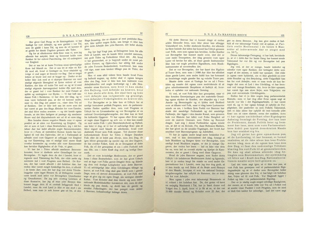 Original 1939 DNSAP magazine 'D.N.S.A.P.s Maaneds-Breve' — image 3