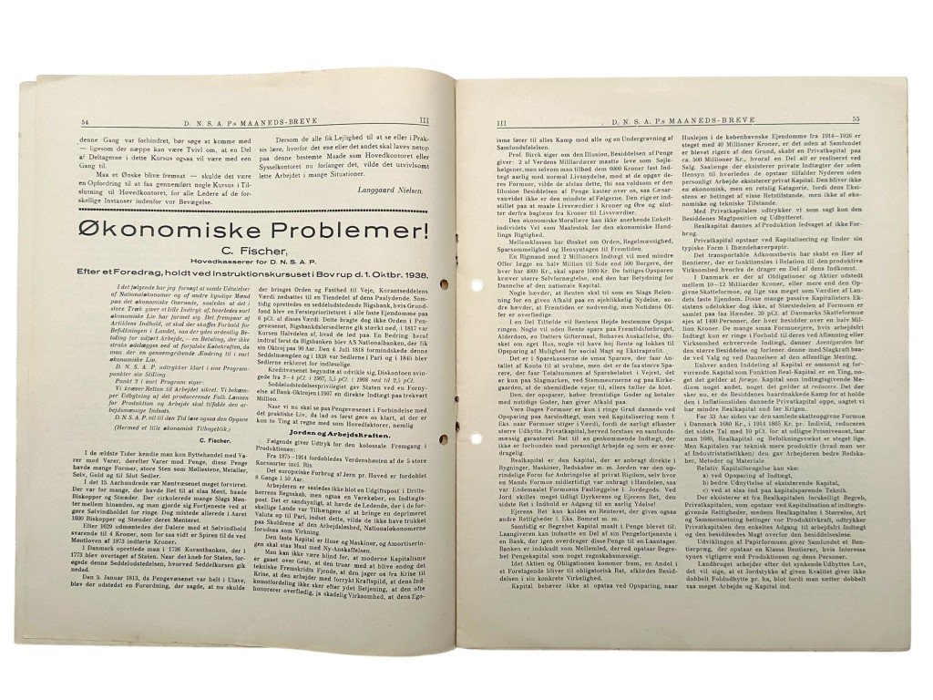 Original 1938 DNSAP magazine 'D.N.S.A.P.s Maaneds-Breve' — image 4