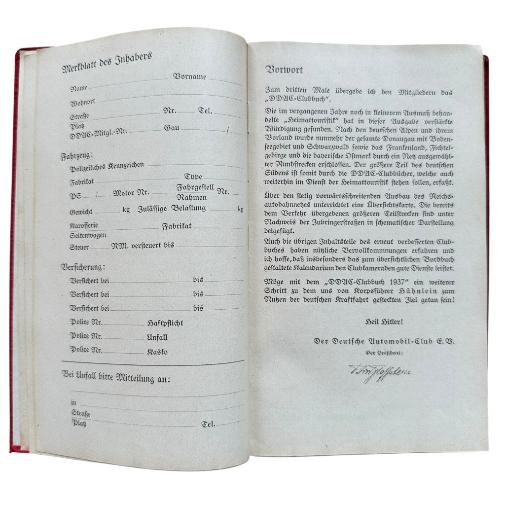 Original 1937 German DDAC clubbuch — image 6