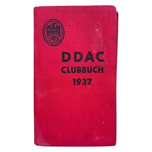 Original 1937 German DDAC clubbuch