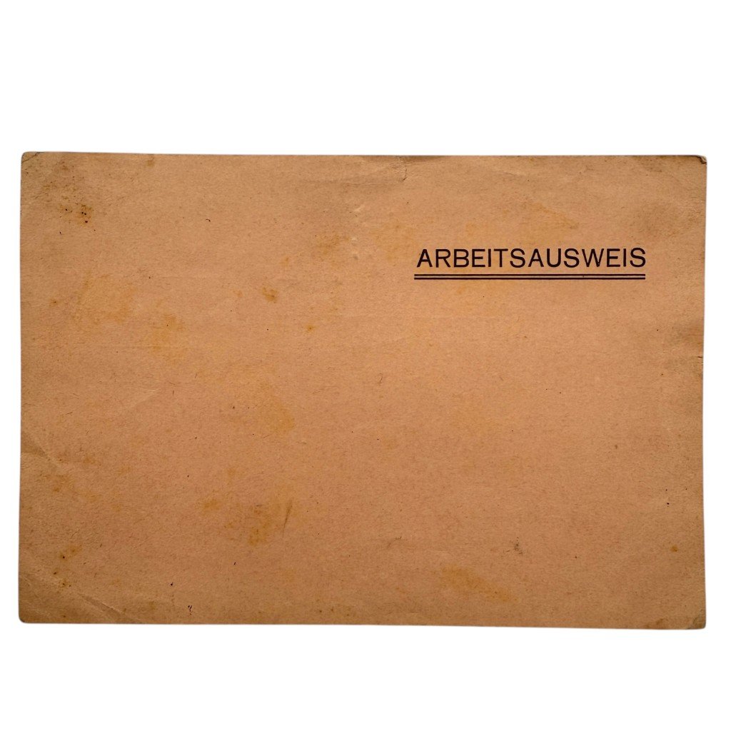 Original WWII German Arbeitsausweis Tschenstochau in Poland — image 2