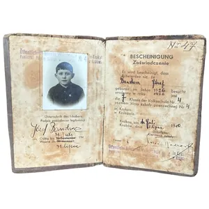 Original WWII German Bescheinigung Öffentliche Polnische Volksschule No. 4 in …