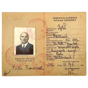 Original WWII German Personalausweis / Dowód Osobisty from Cholm in …