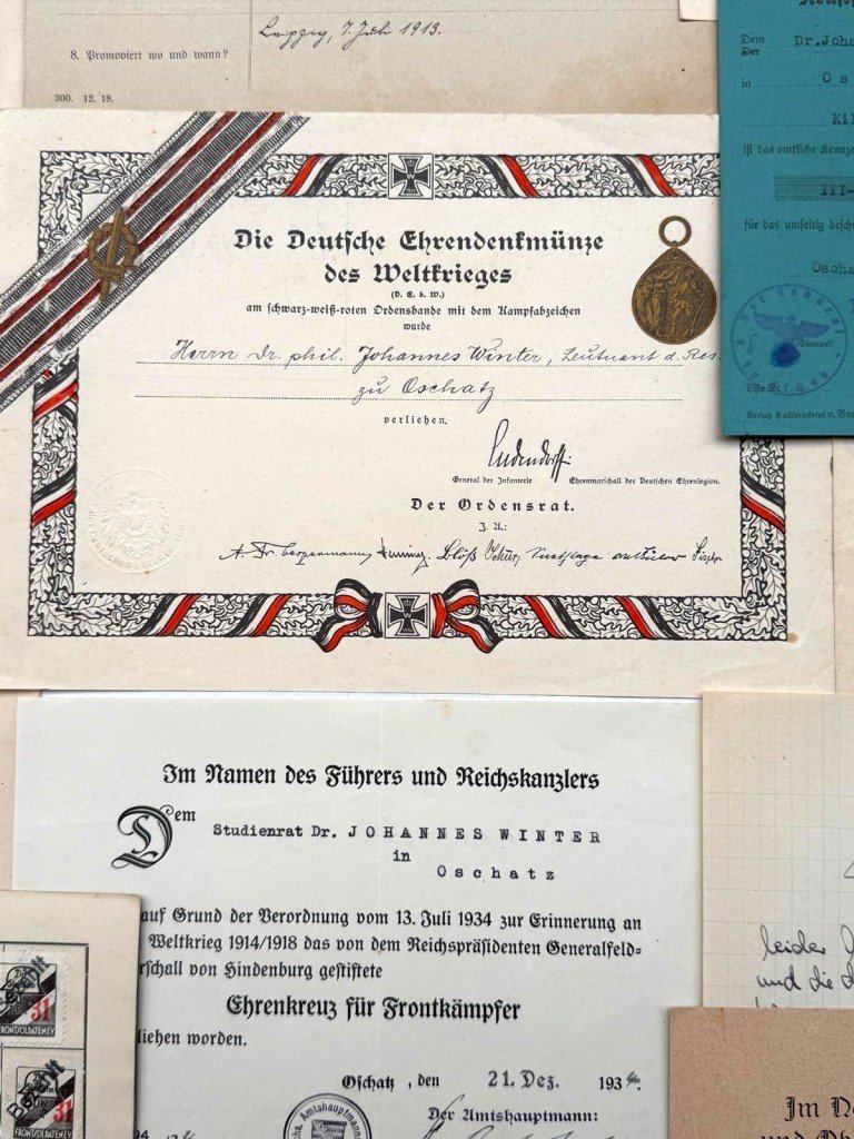 Original WW1-WWII German army/Stahlhelmbund/Wehrmacht grouping Johannes Winter — image 11